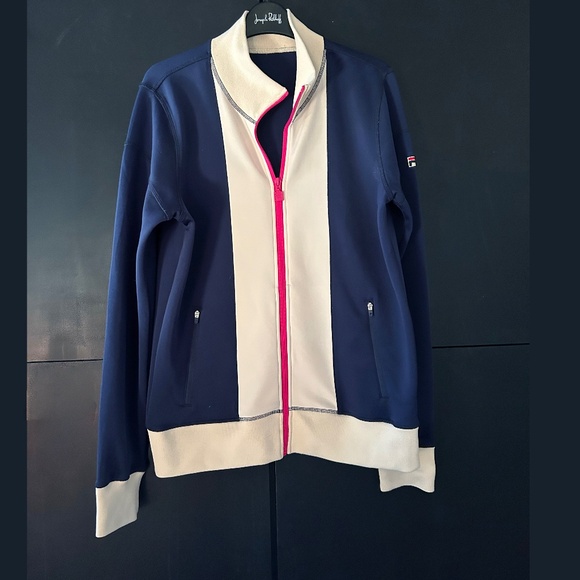 Very Hard to Find Fila Heritage Jacket and Pants Tennis track Suit Size Medium - Picture 5 of 10